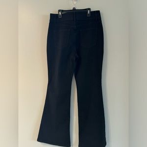 Womens wide leg black jeans